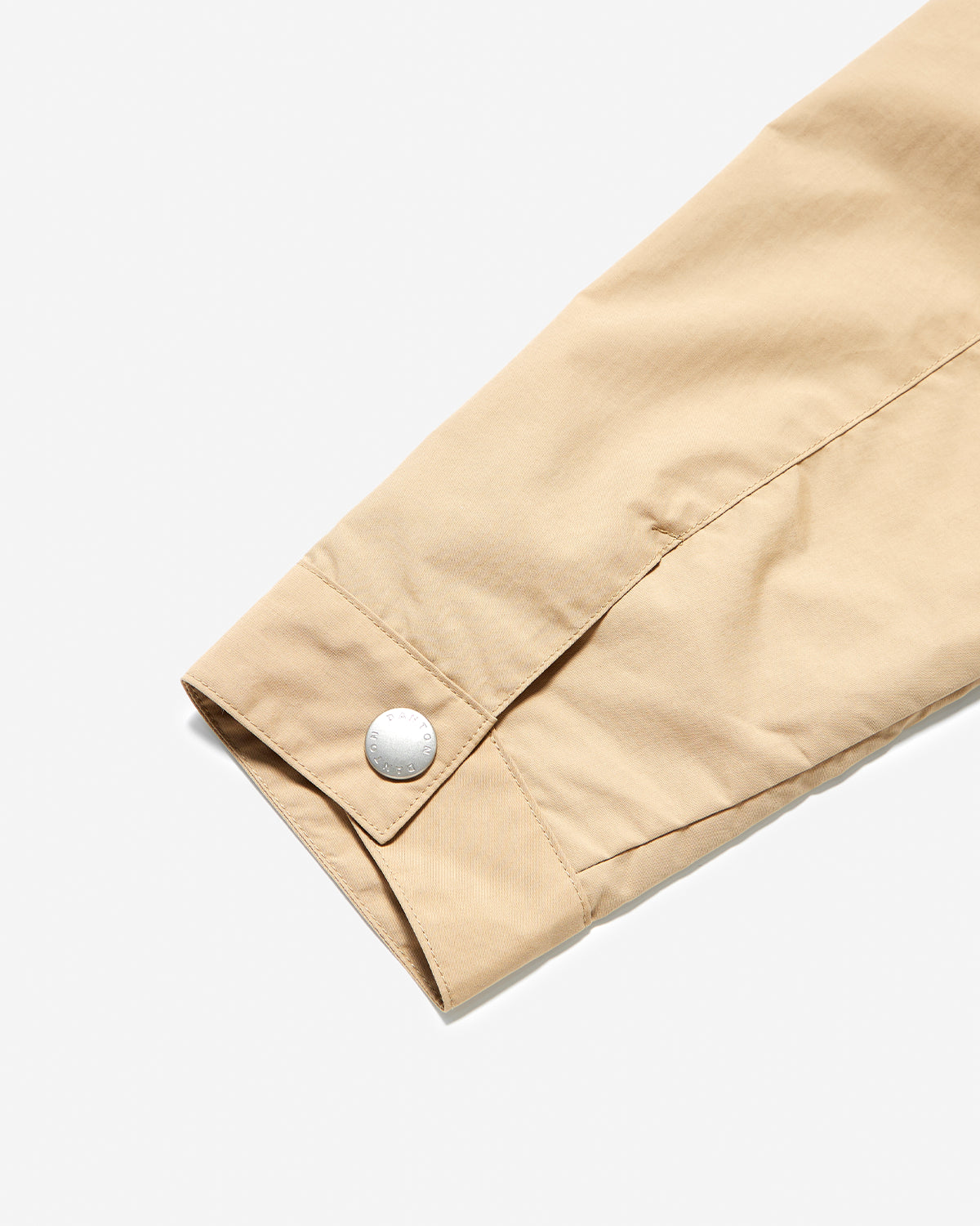 Womens Nylon Taffeta Short Jacket - Sand Beige