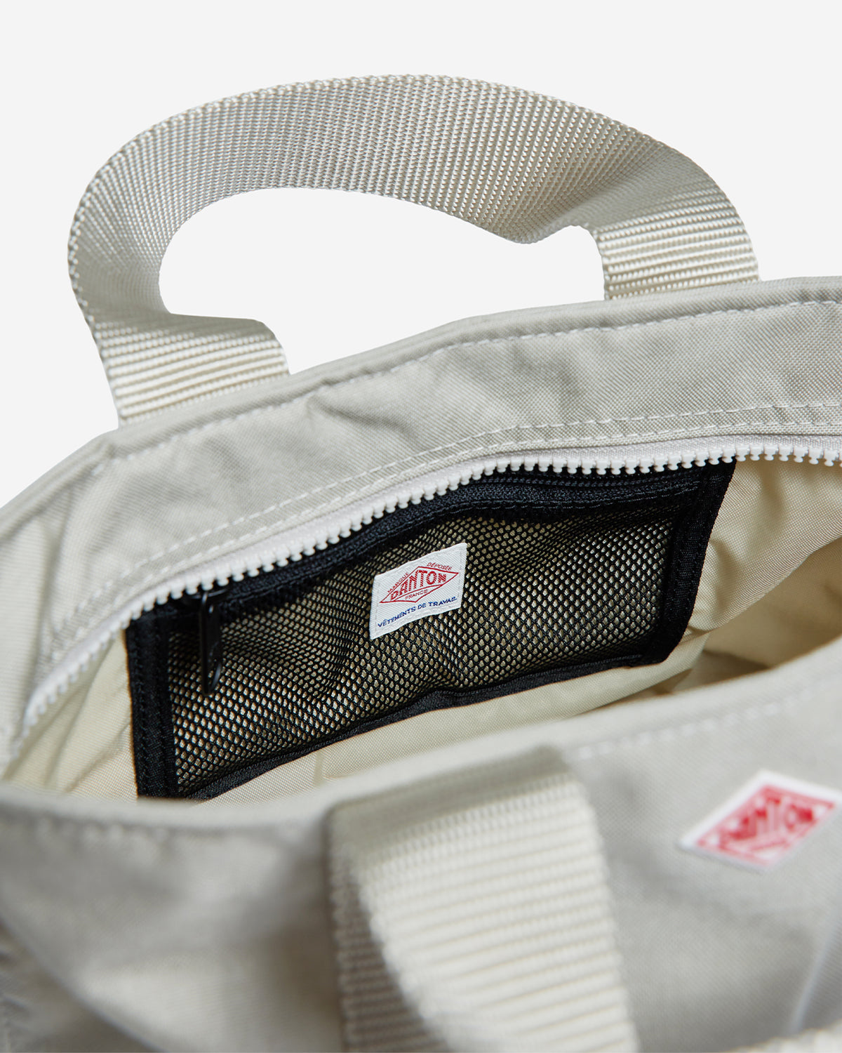 Le-Marais - Cordura Canvas 2Way Tote Bag - Oyster White Black