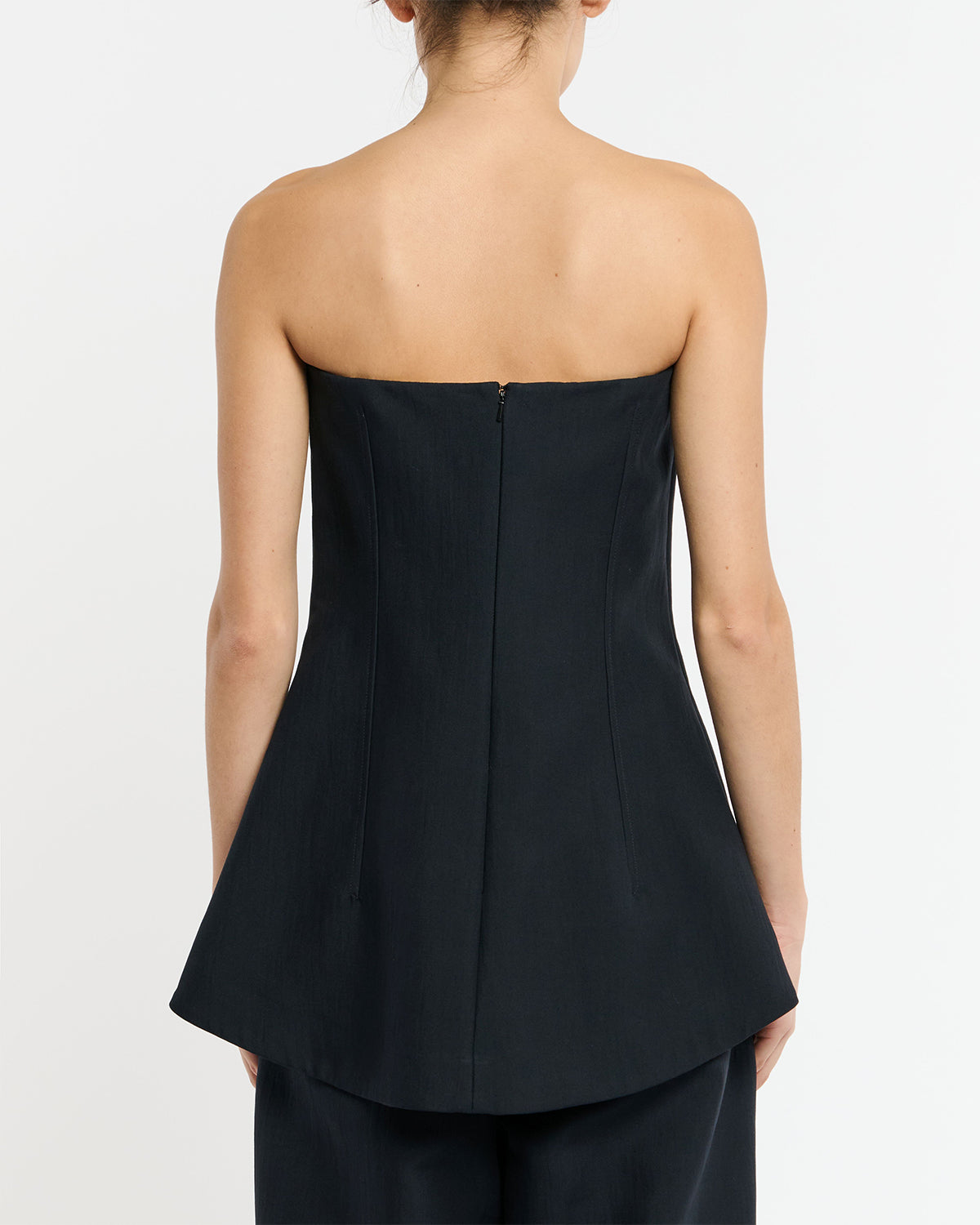 Arles - Strapless Top - Darkest Navy