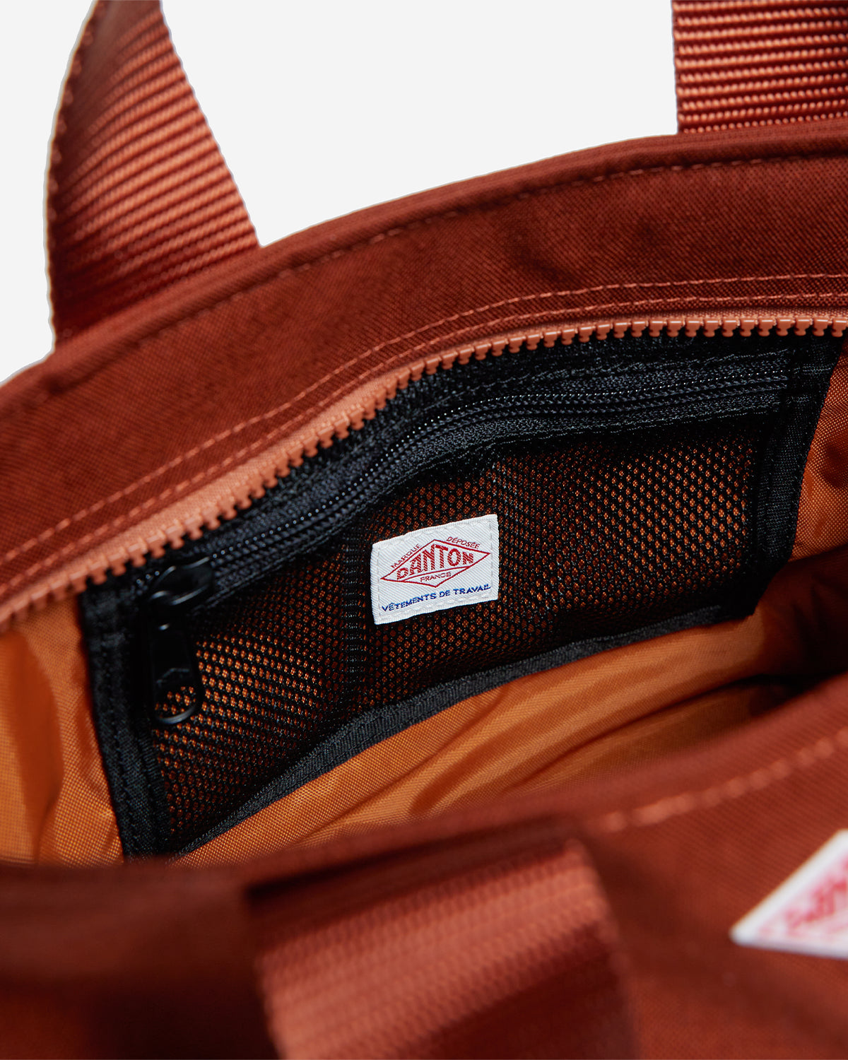 Le-Marais - Cordura Canvas 2Way Tote Bag - Orange Brown White