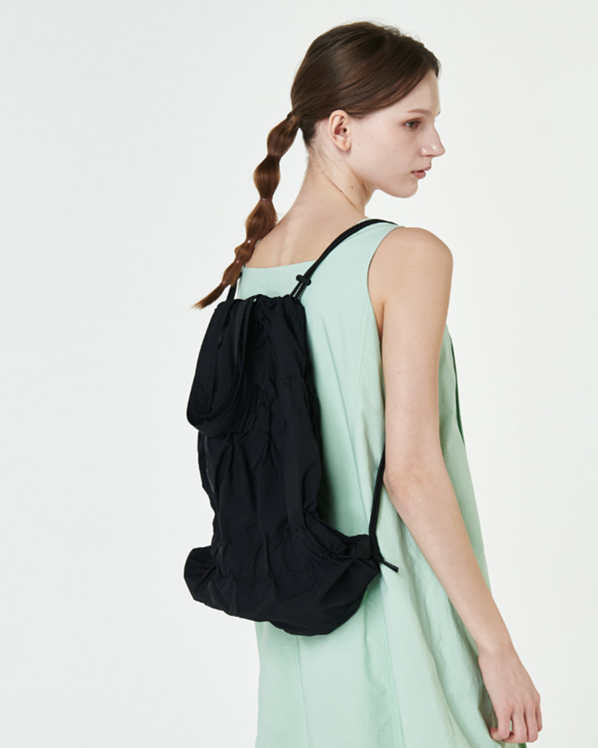 Tiered Banding Backpack - Black