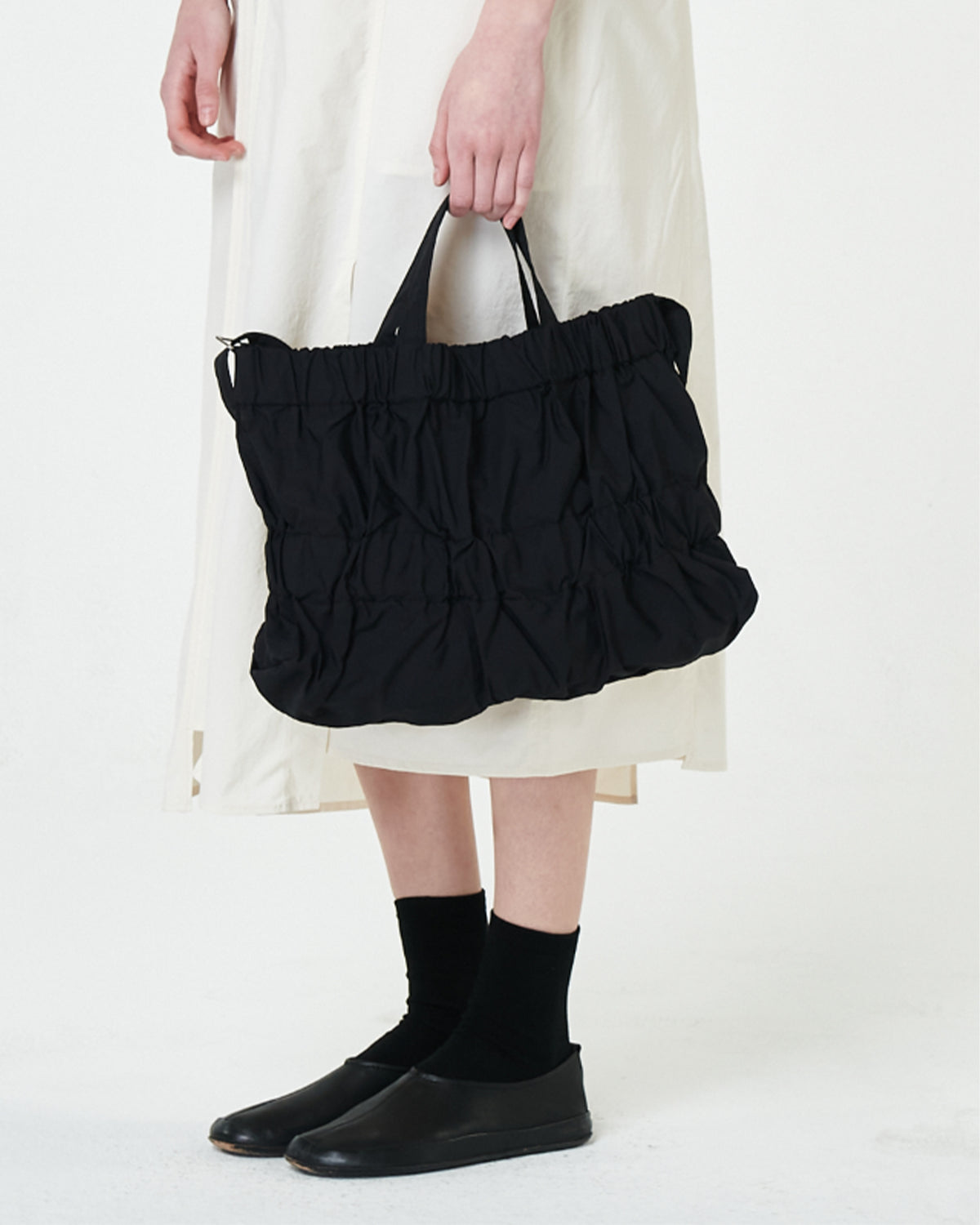 M Tiered Cross Bag - Black