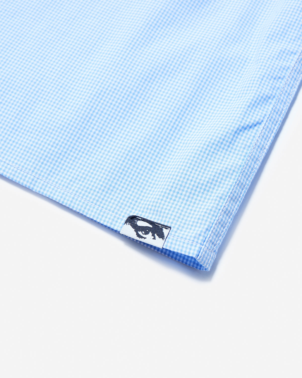 Alien Kiss Gingham Shirt - Powder Blue Gingham