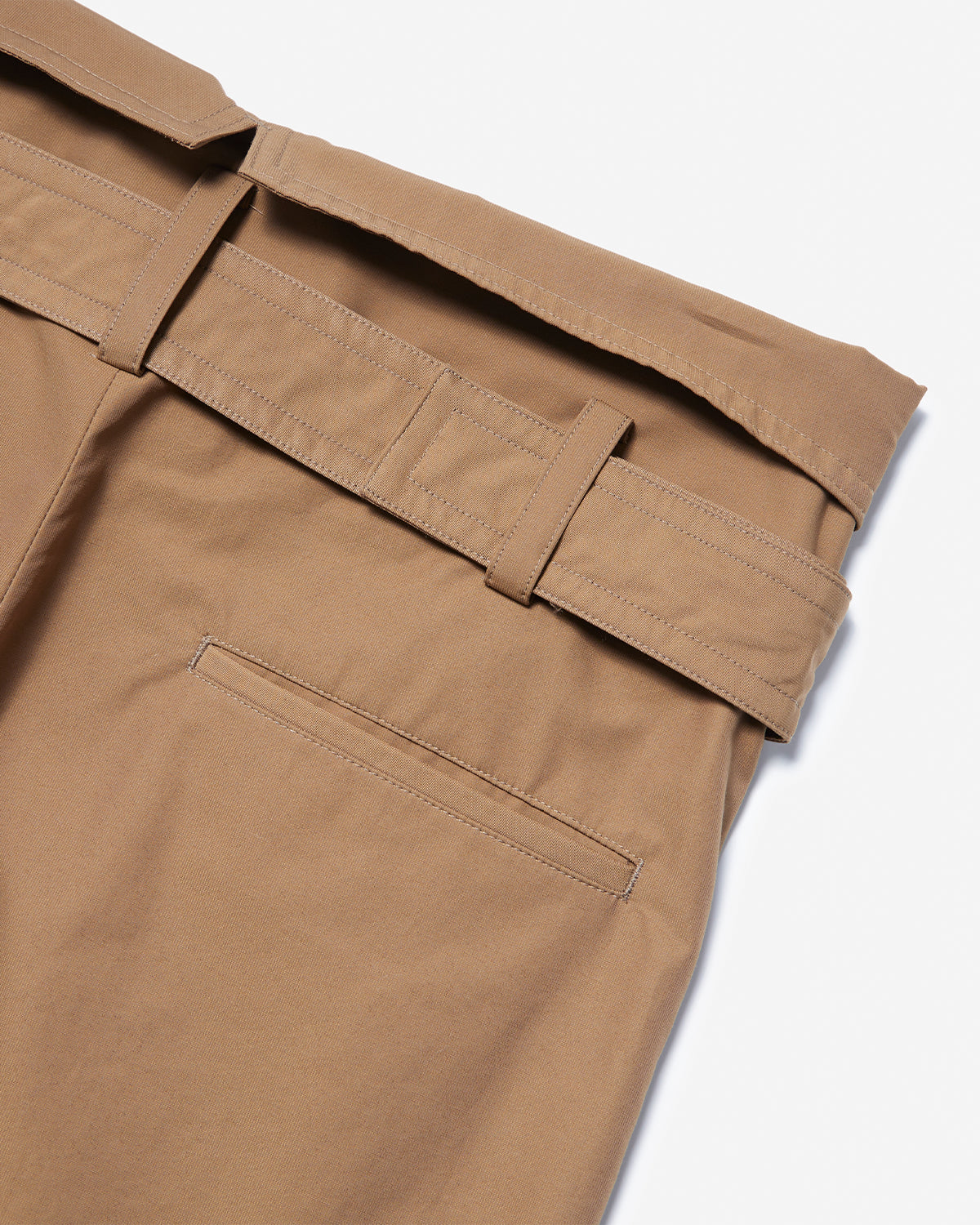 Fold Over Belt Wide PNT - Brown