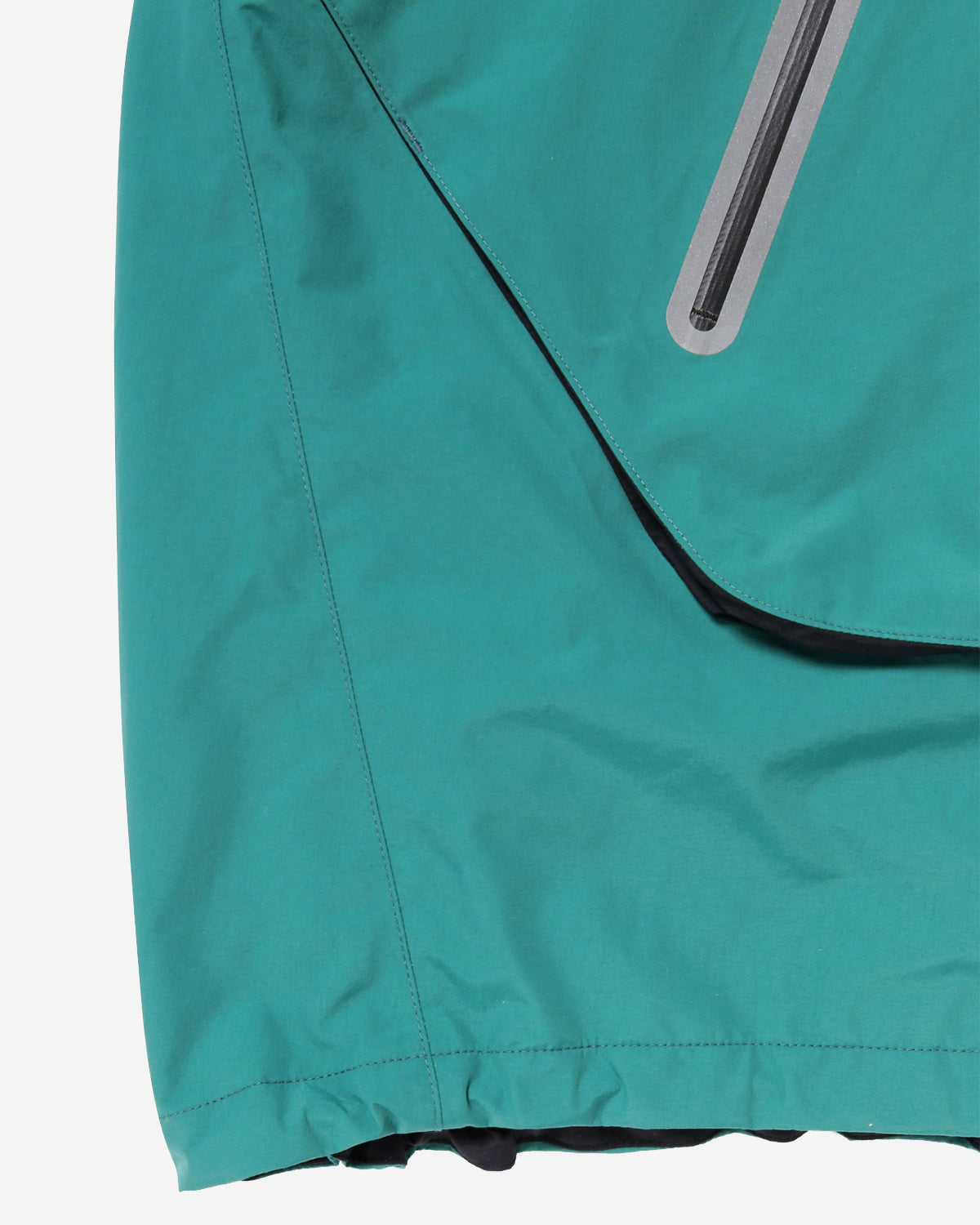 Loose Fitting Rain Jacket - Blue Green