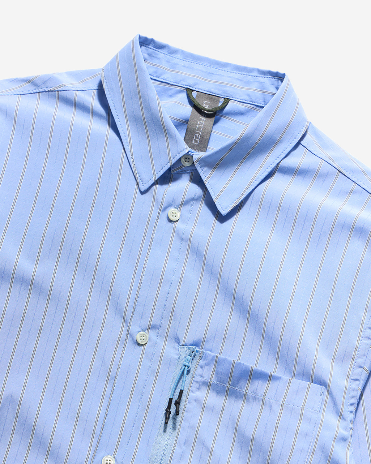 Zip Pocket Shirt - Blue Stripe