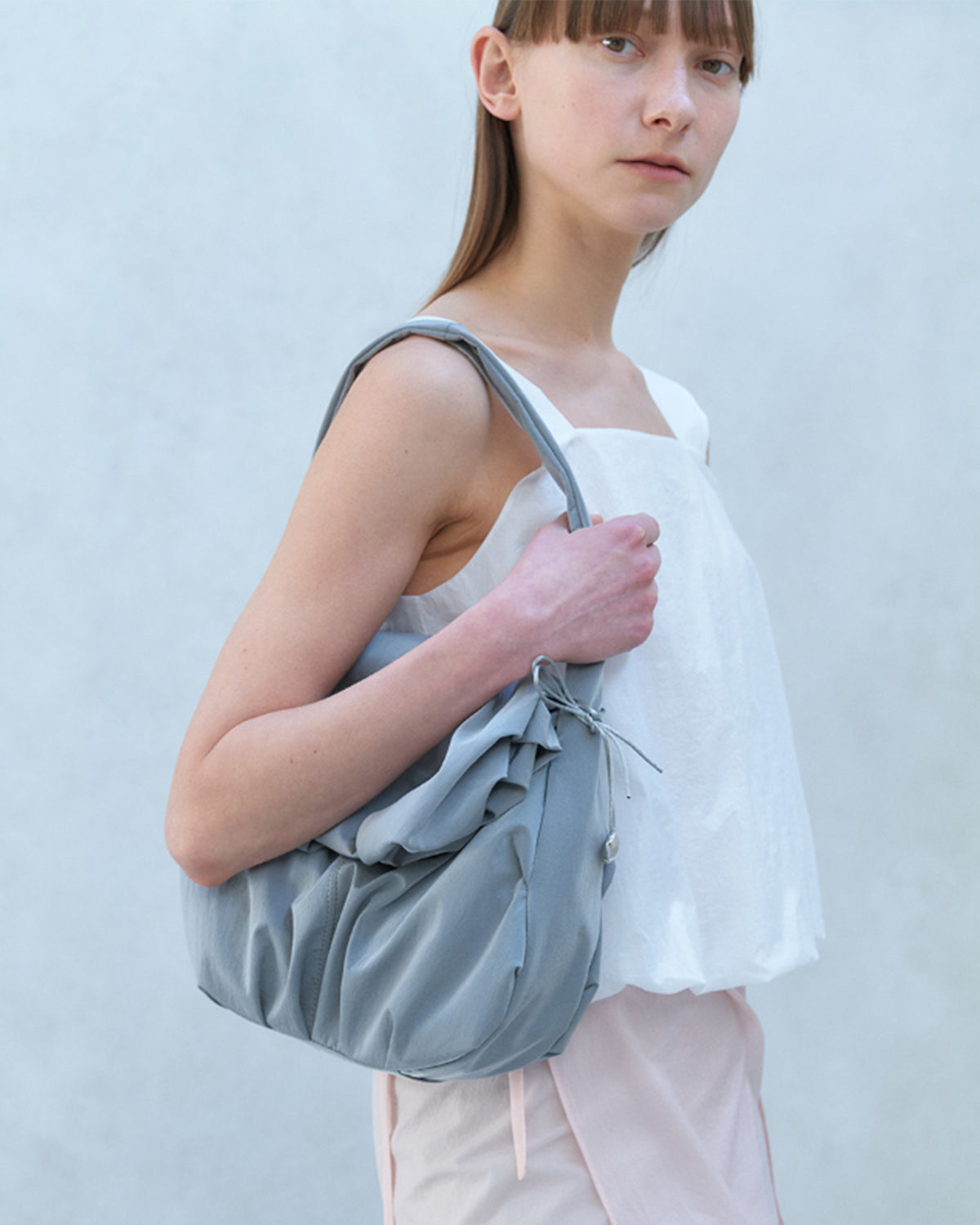 Blooming Hobo Bag - Gray