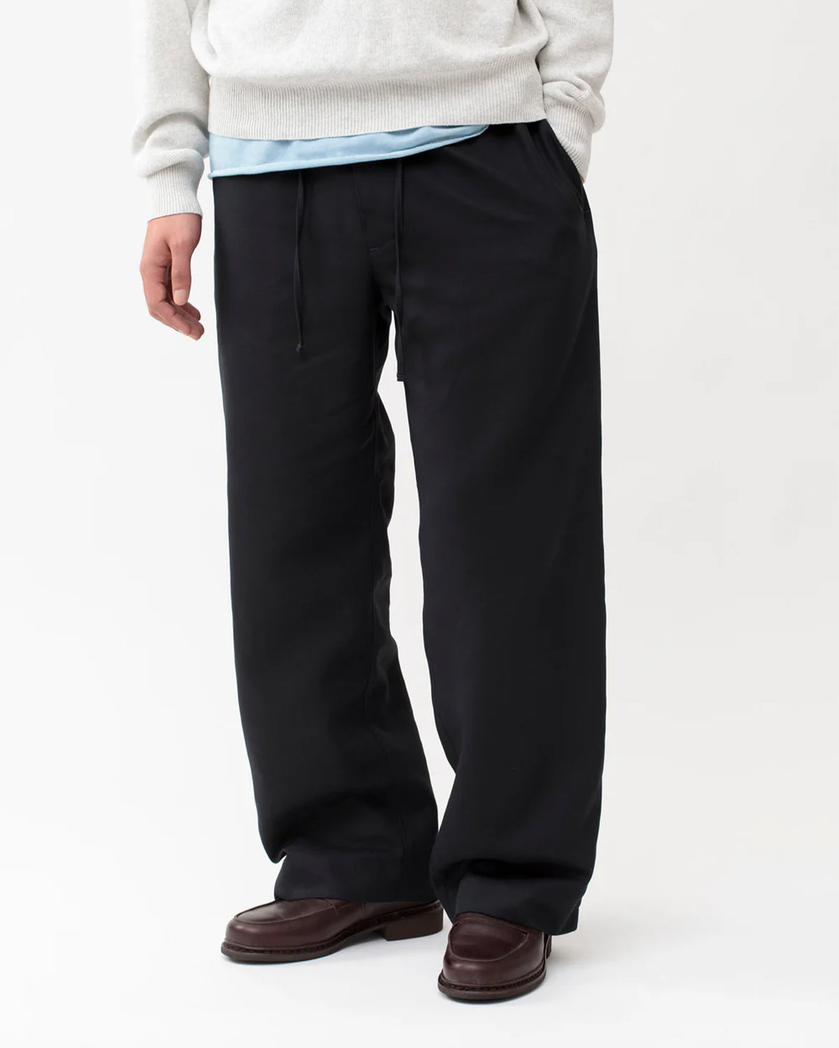 Repos P Double Cloth Mens Trousers  - Midnight