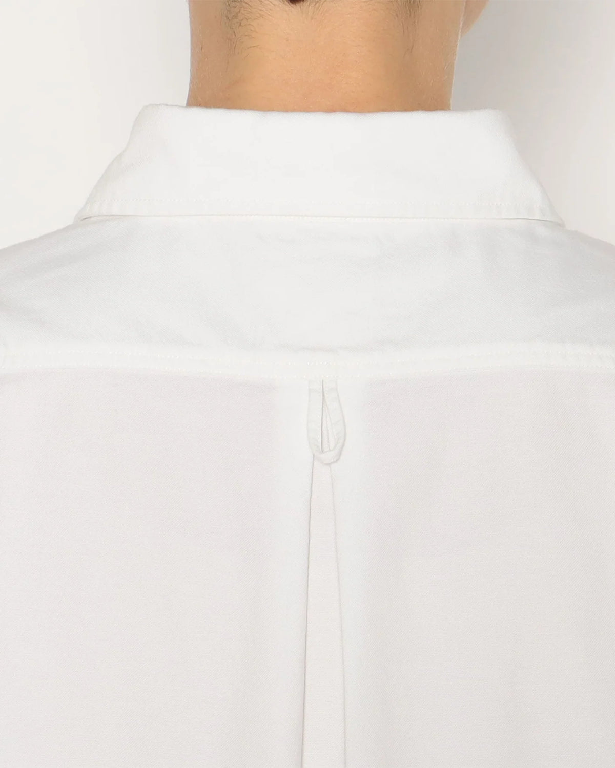 Womens Oxford Round Collar Pullover Shirt - White