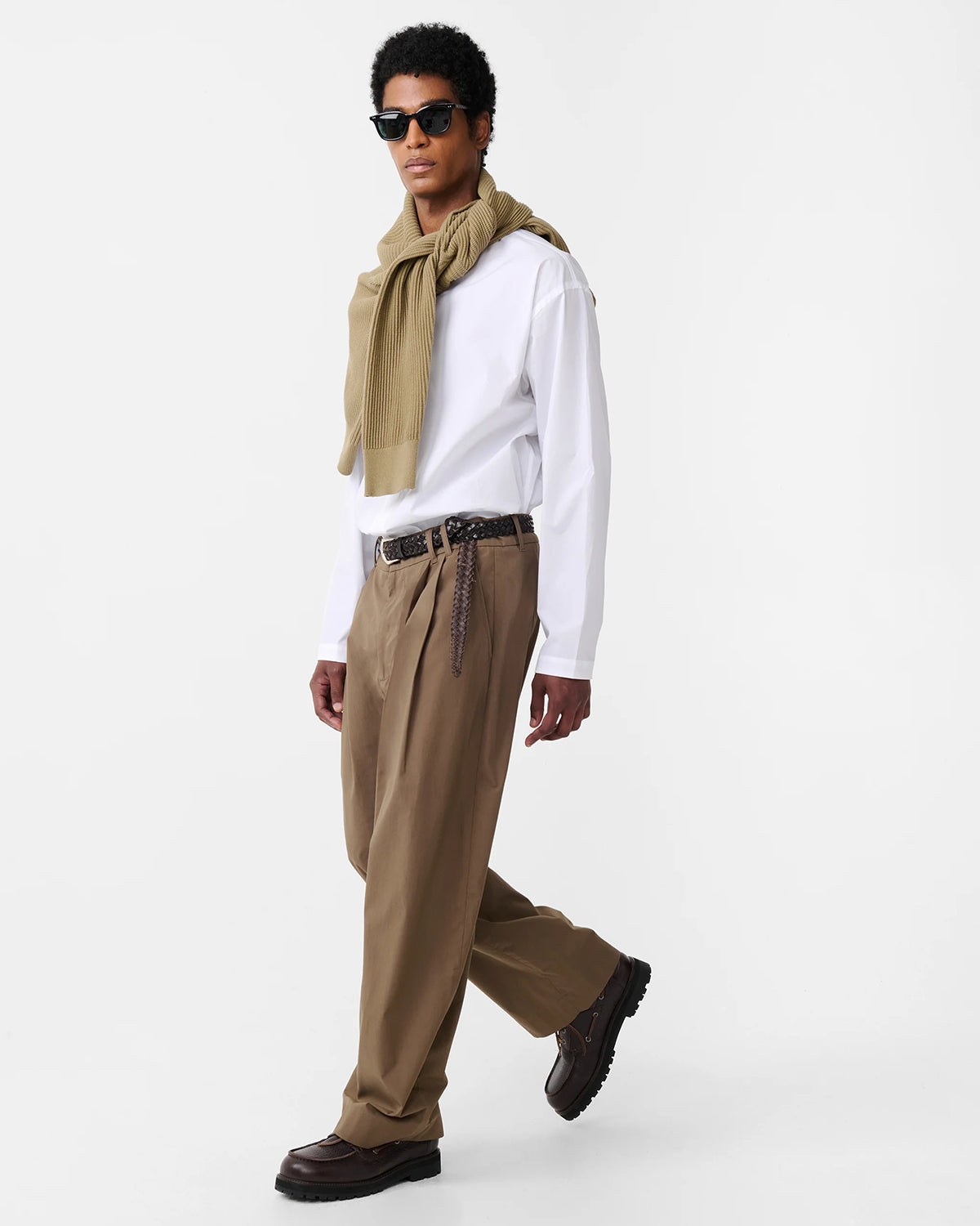 Yale - Double Pleat Volume Pant - Boulder