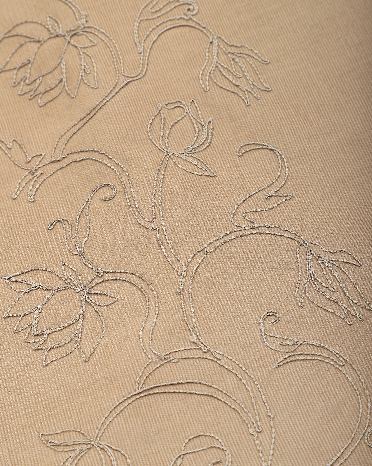 Chintan - Boxy Fit Open Collar LS Shirt - Sand