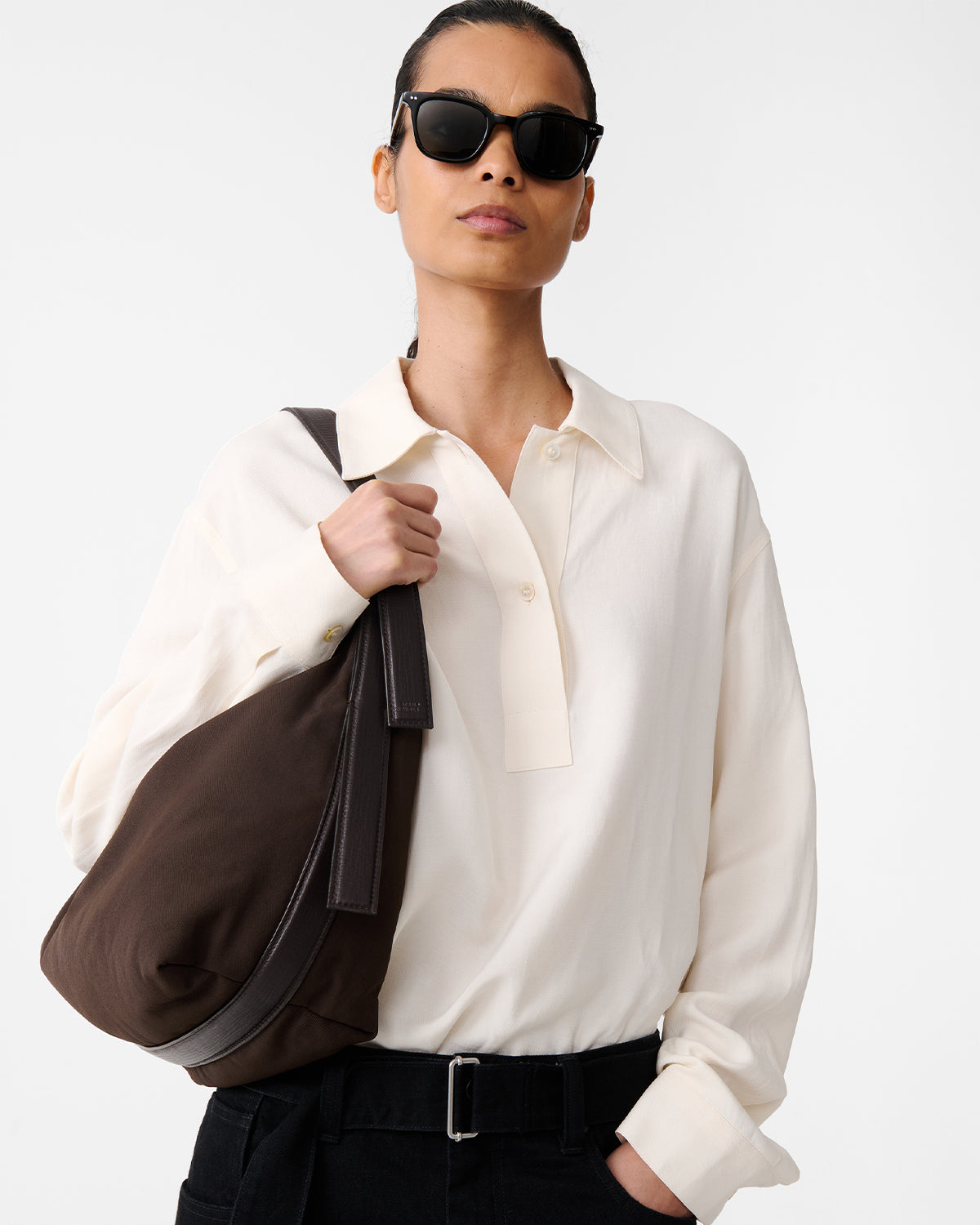 Pinole - Half Placket Shirt - Chalk