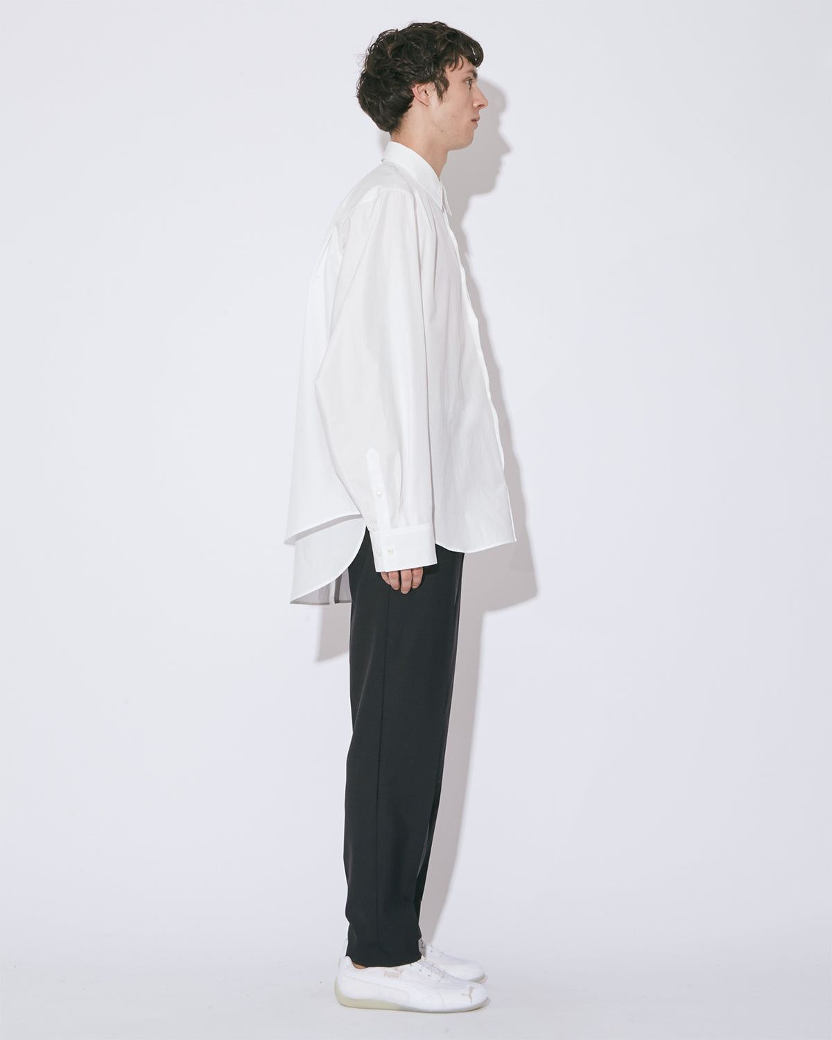 Double Front Finx Stripe Shirt - Off White