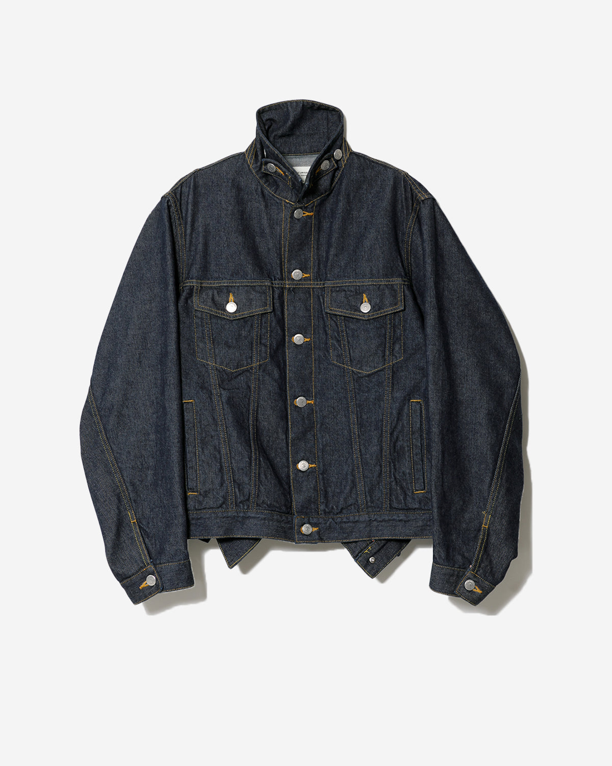 Double End Left Hand Twill Denim Blouson - Indigo