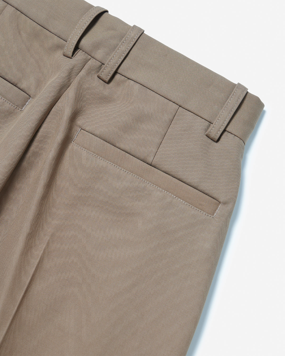 Nasser - Double Pleat Wide Leg Pant - Birch