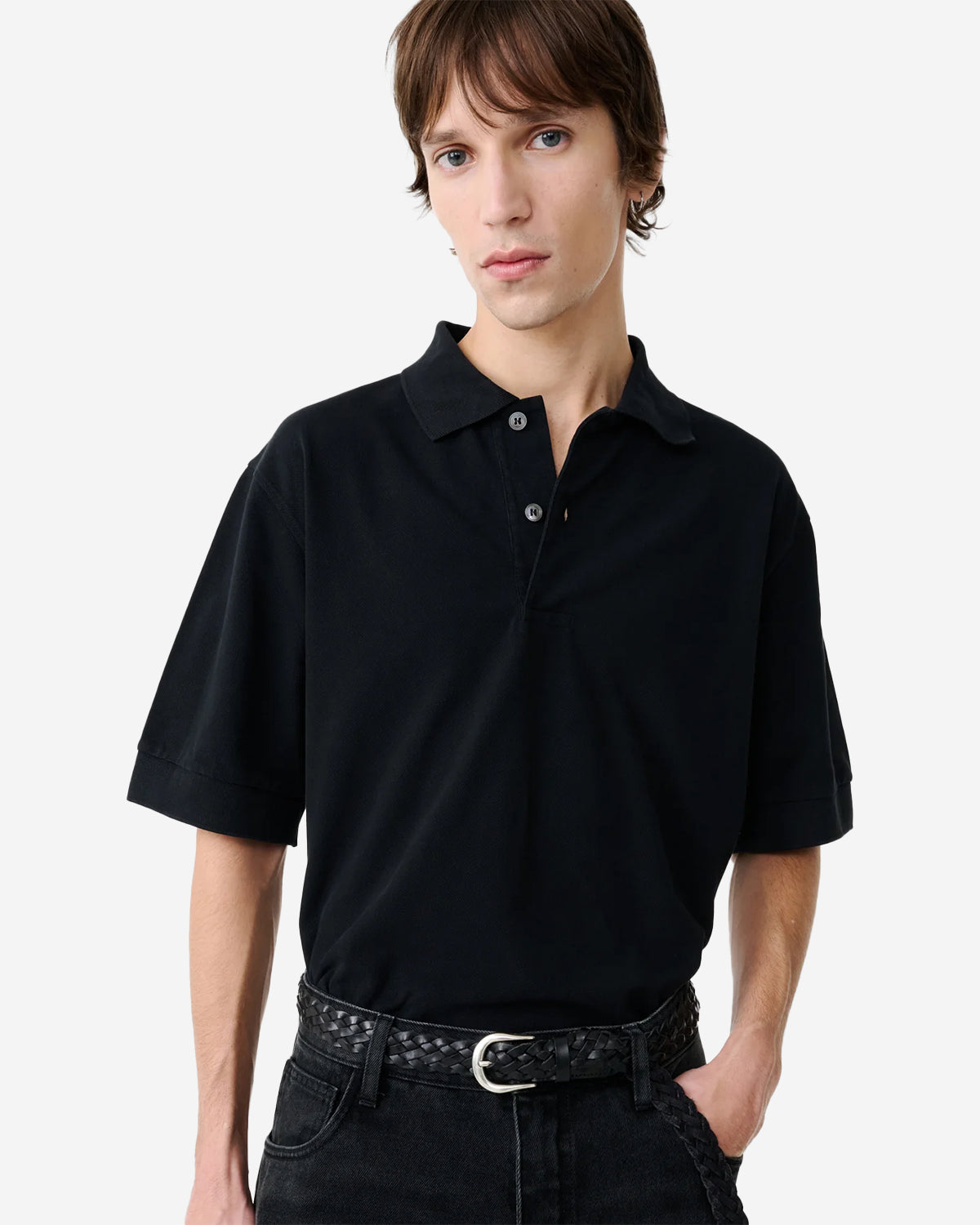 Balaton - S/S Polo - Washed Black