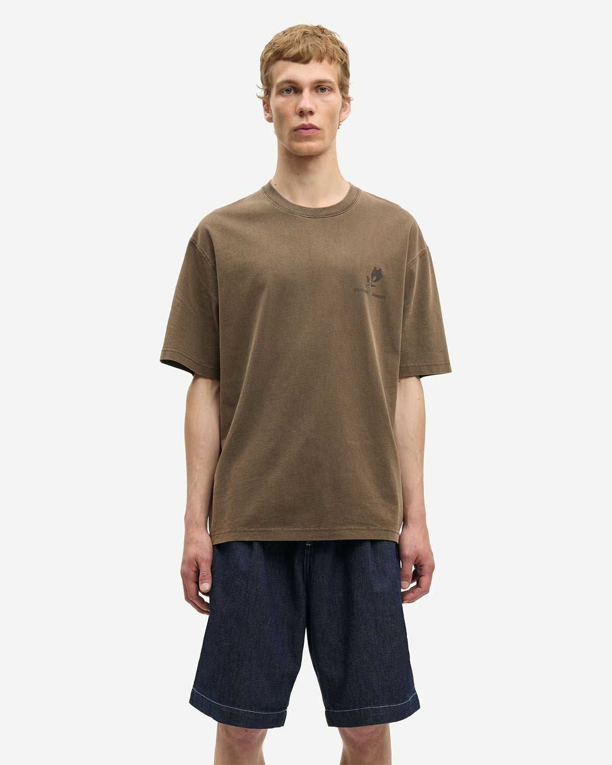 Sacohen T-Shirt - Brown Stamp