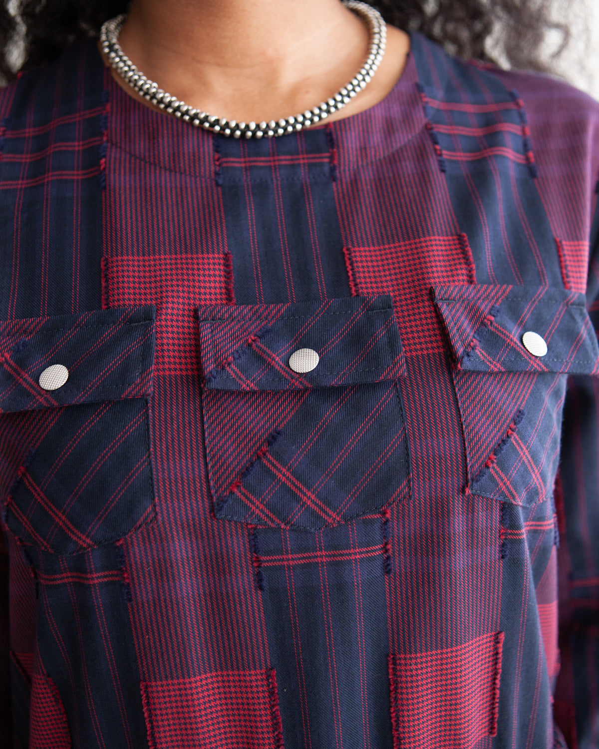 Touring Dress - Red / Navy