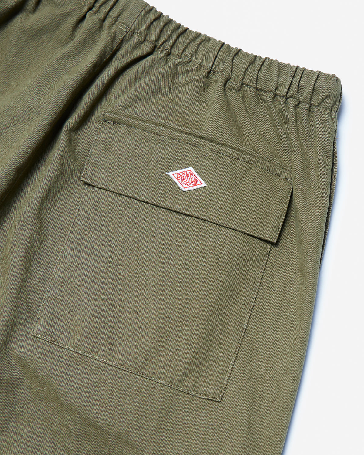 Mens Peach Skin Cargo Pants - Olive