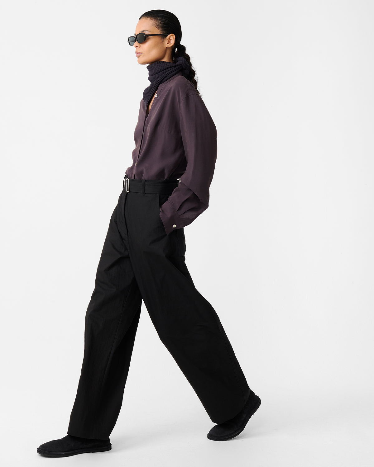 Acre - V Neck Button Through Top - Yam