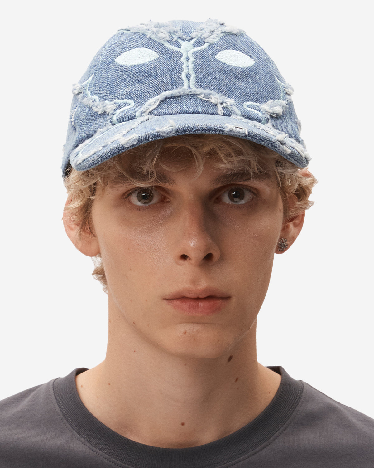 Powder Alien Butterfly Kiss Baseball Cap - Denim