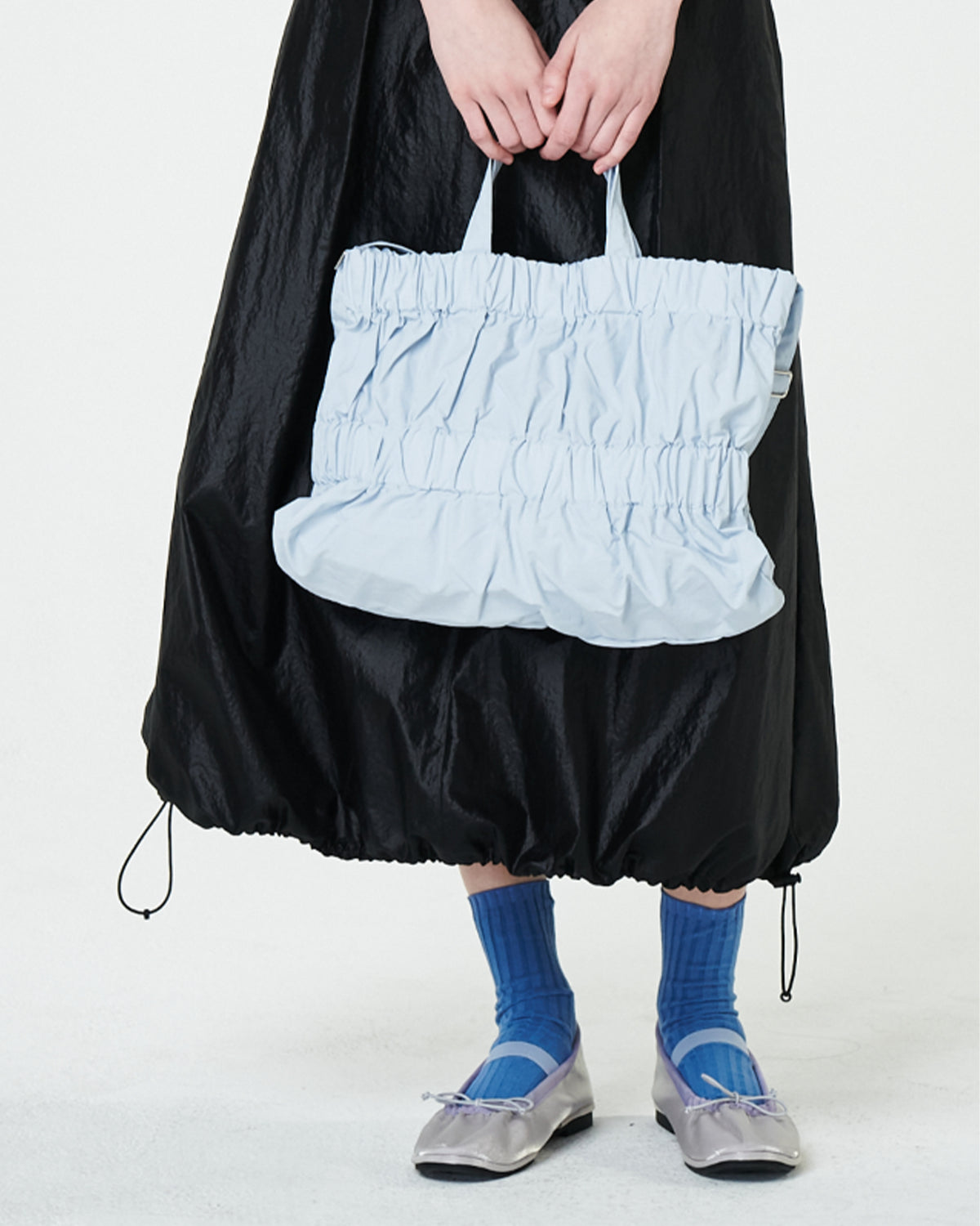 M Tiered Cross Bag - Blue