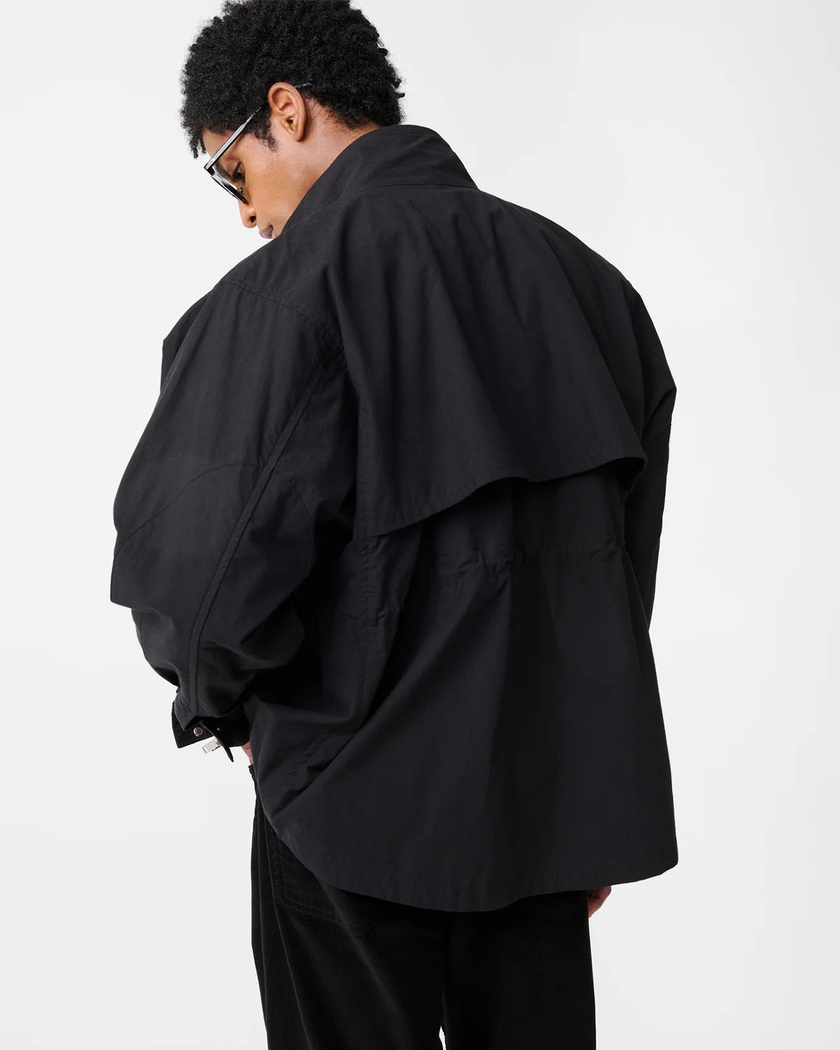 Vista - Elasticated Waist Jacket - Washed Black