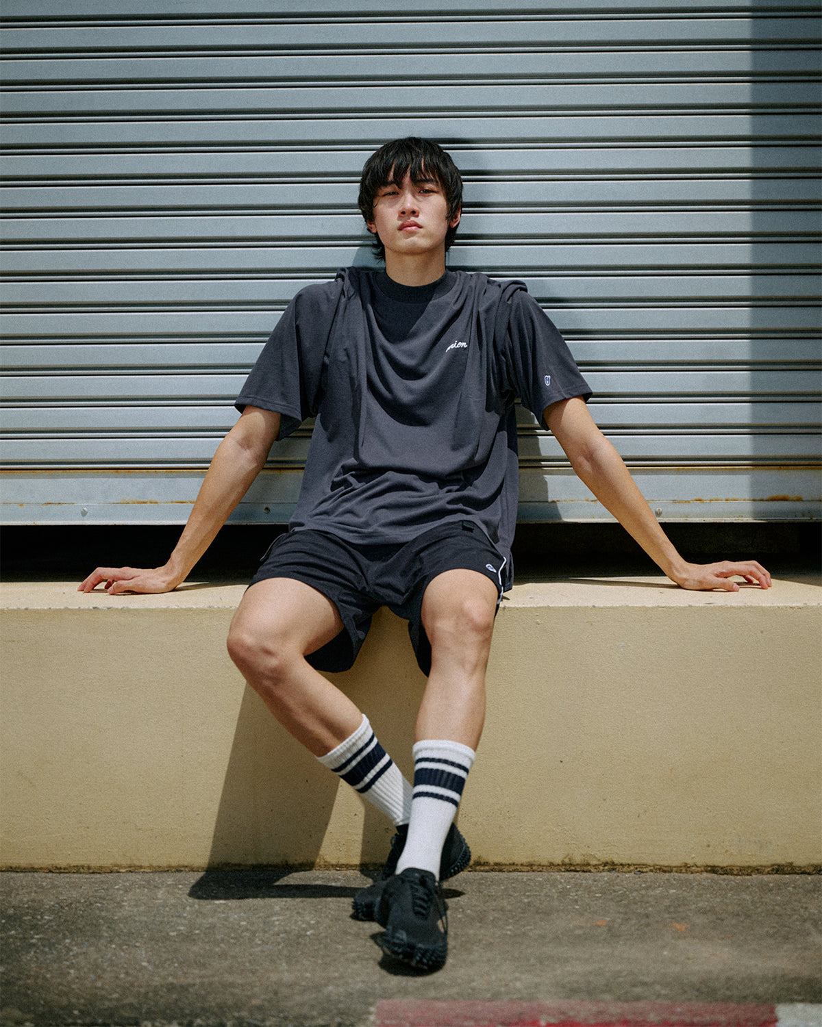 Carther - Policott T-Shirt Puff Screen - Charcoal