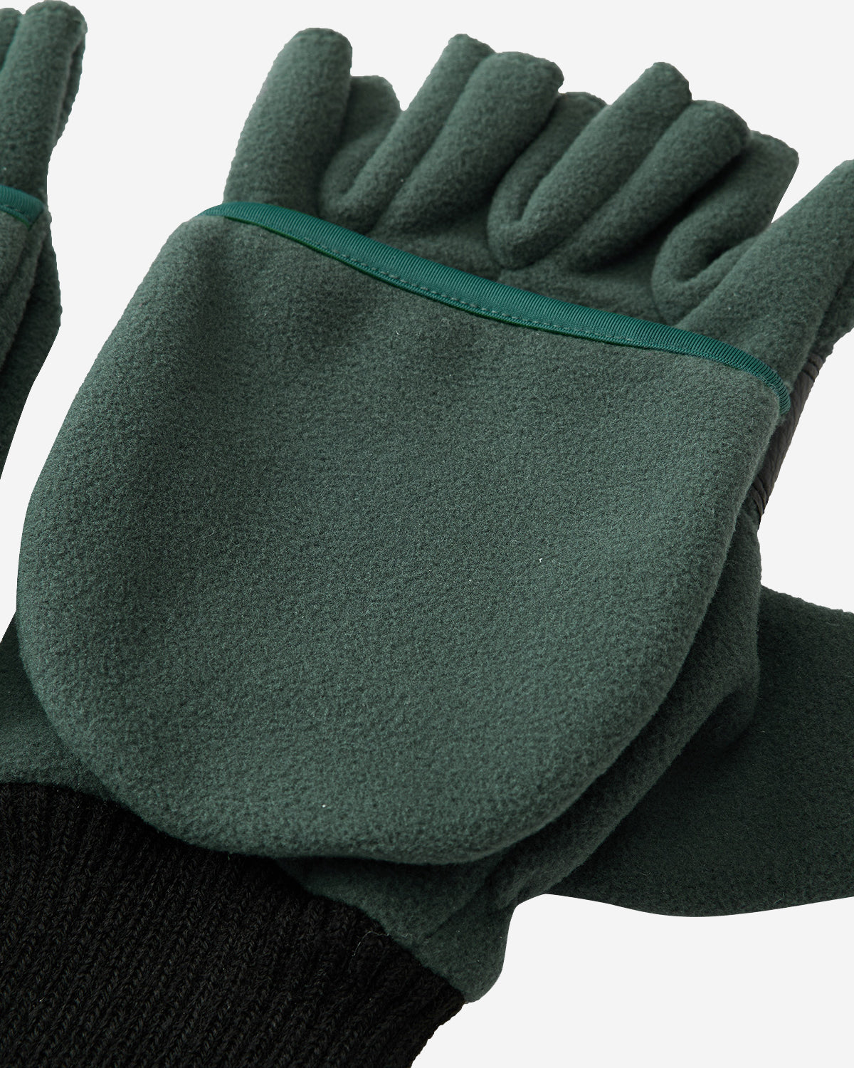 Polartec Detachable Mitten - Hunter Green