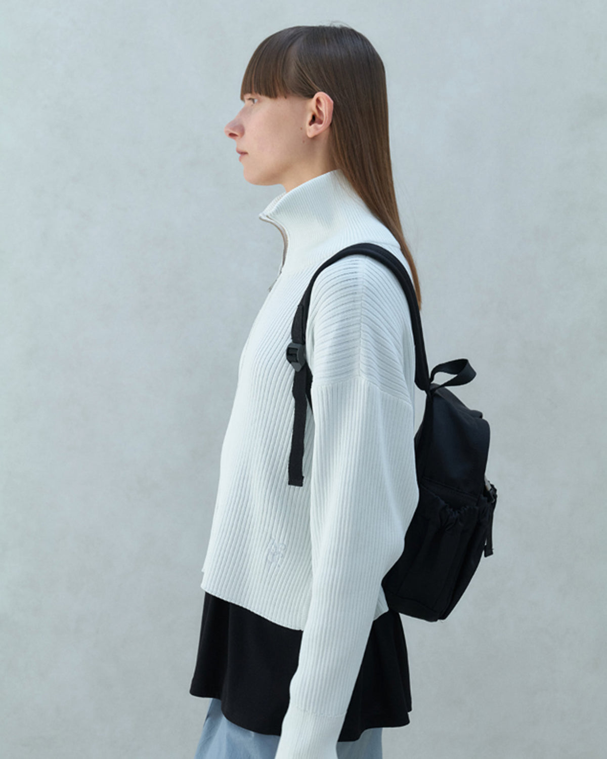 Gathered Mini Backpack - Black