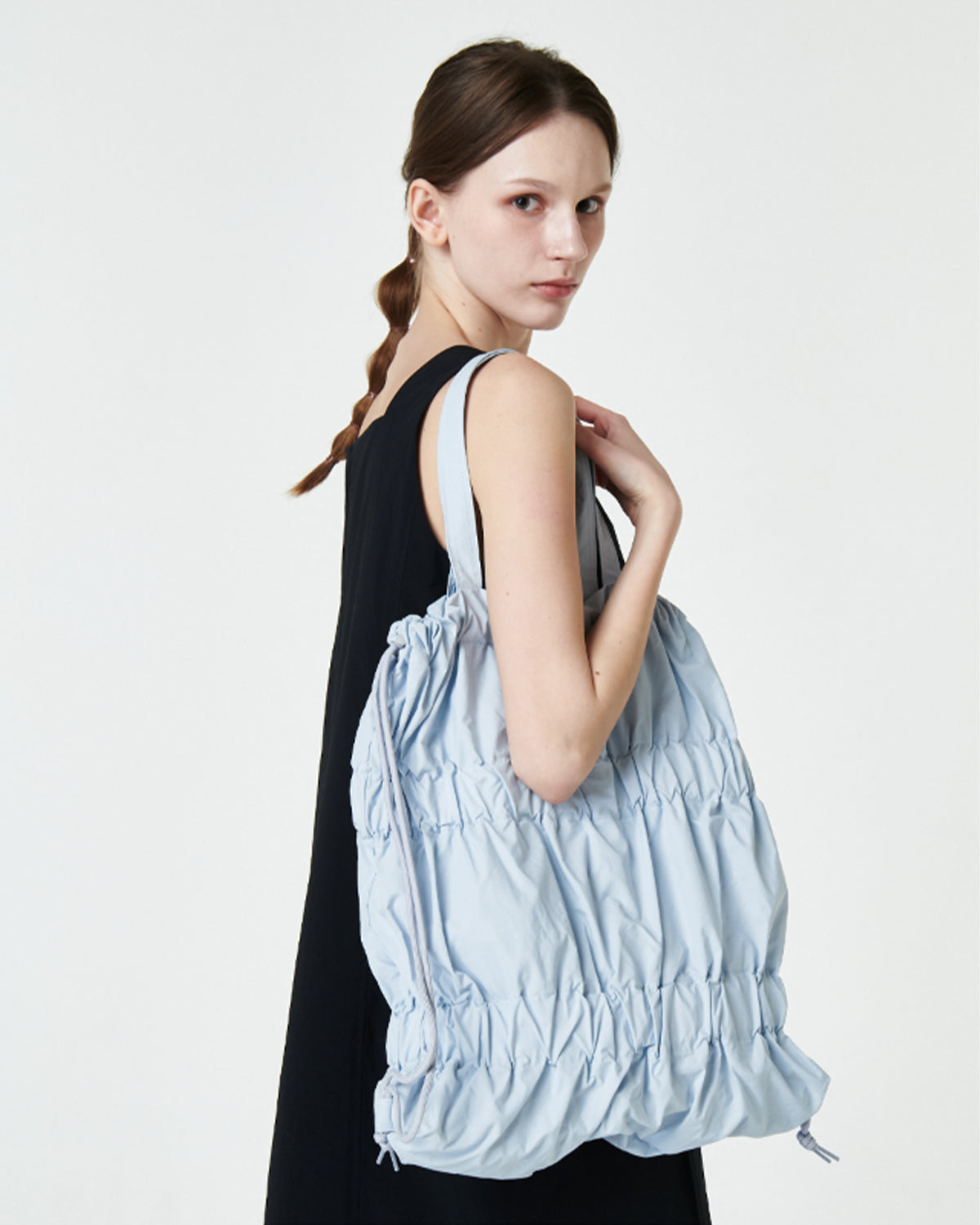 Tiered Banding Backpack - Light Blue