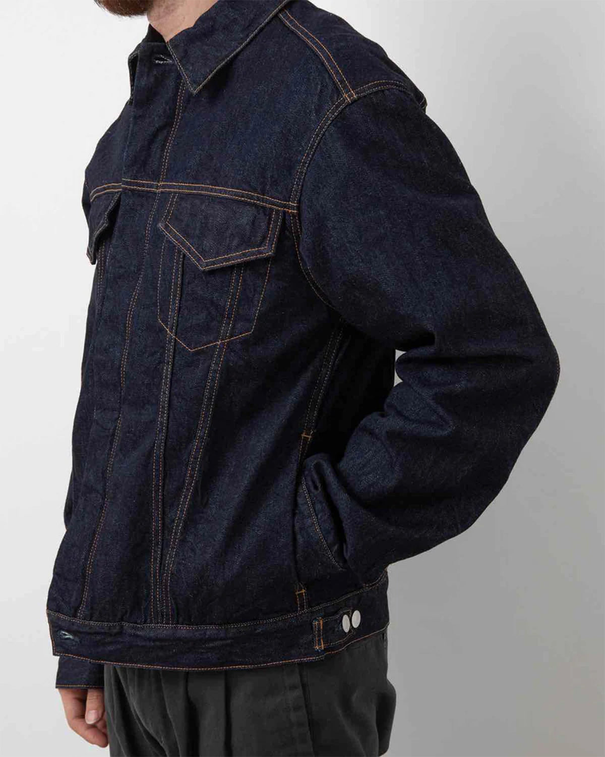 Trucker Blouson Cotton 11.5Oz Denim OW With Windstopper - Indigo