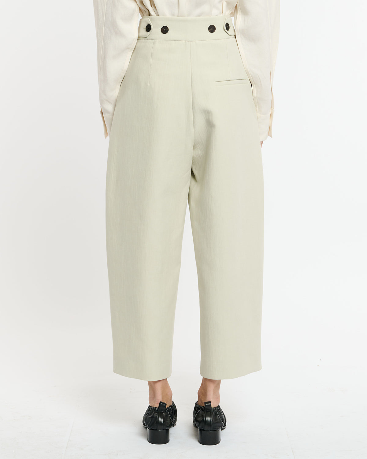 Fellini - Elevated Pants With Tab Detail - Dove