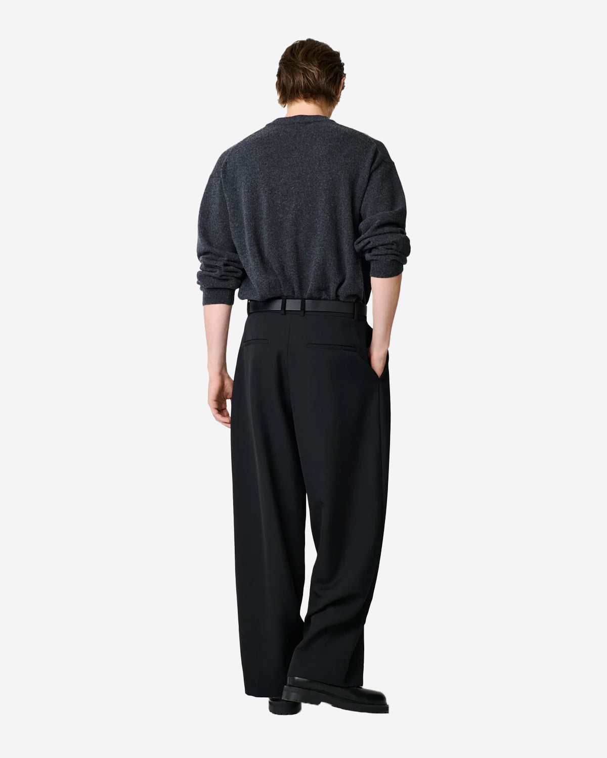 Line - Double Pleat Volume Pant - Black
