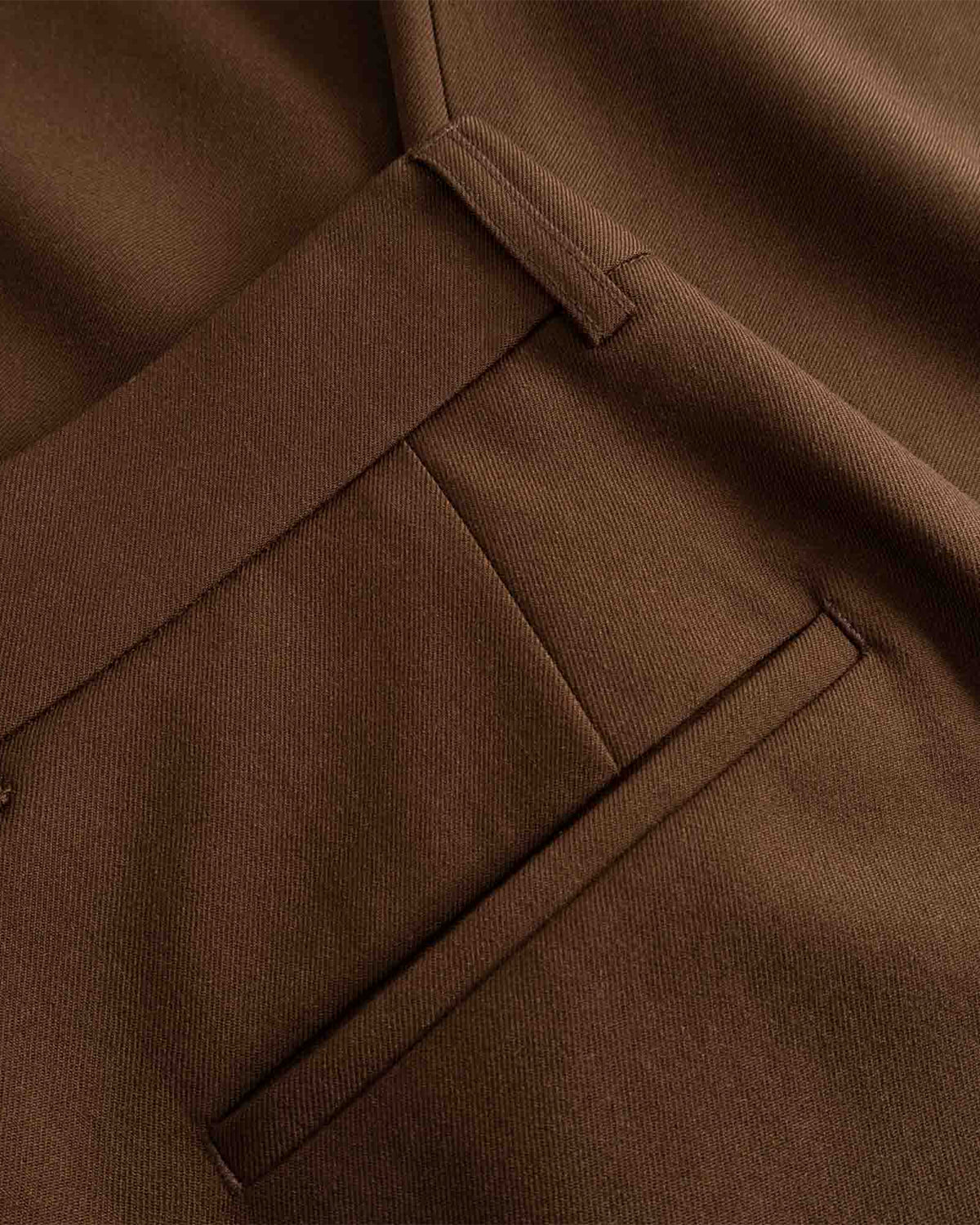 Fox P - Lined Trousers Wool Gabardine - Tobacco