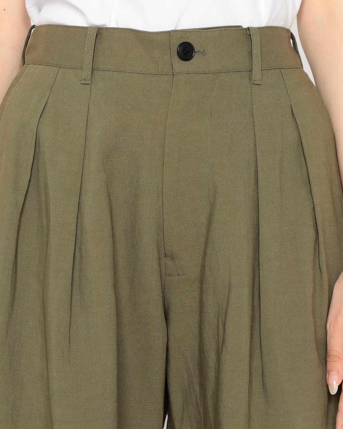 Mens C/N Twill Easy Shorts - Olive
