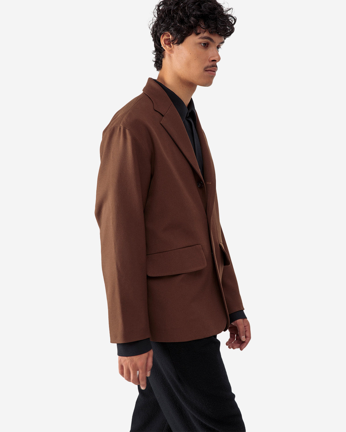 Fox J - Lined Blazer Wool Gabardine - Tobacco