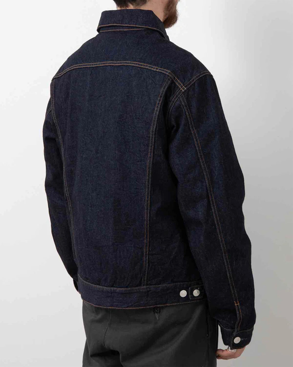 Trucker Blouson Cotton 11.5Oz Denim OW With Windstopper - Indigo