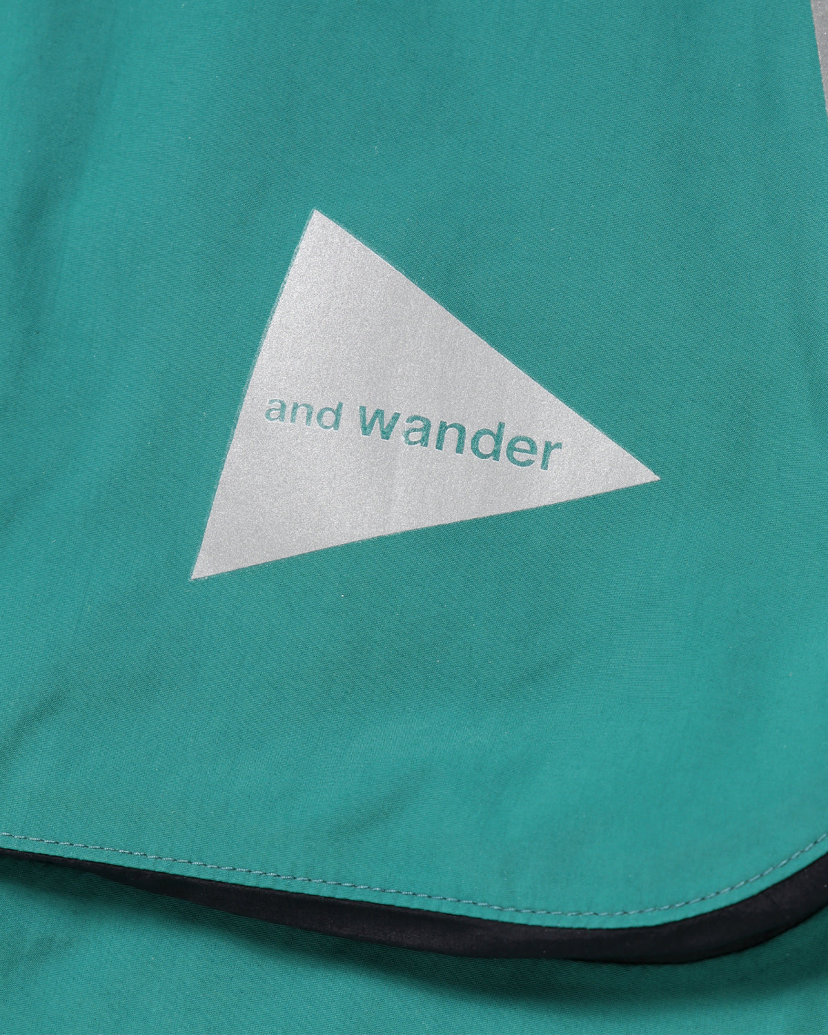 Loose Fitting Rain Jacket - Blue Green