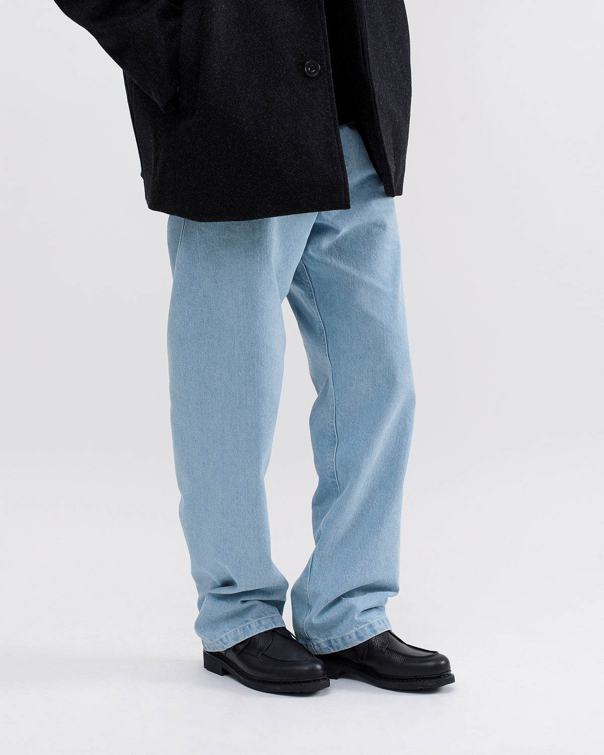 5 Pocket - Mens Trousers Denim - Bleached