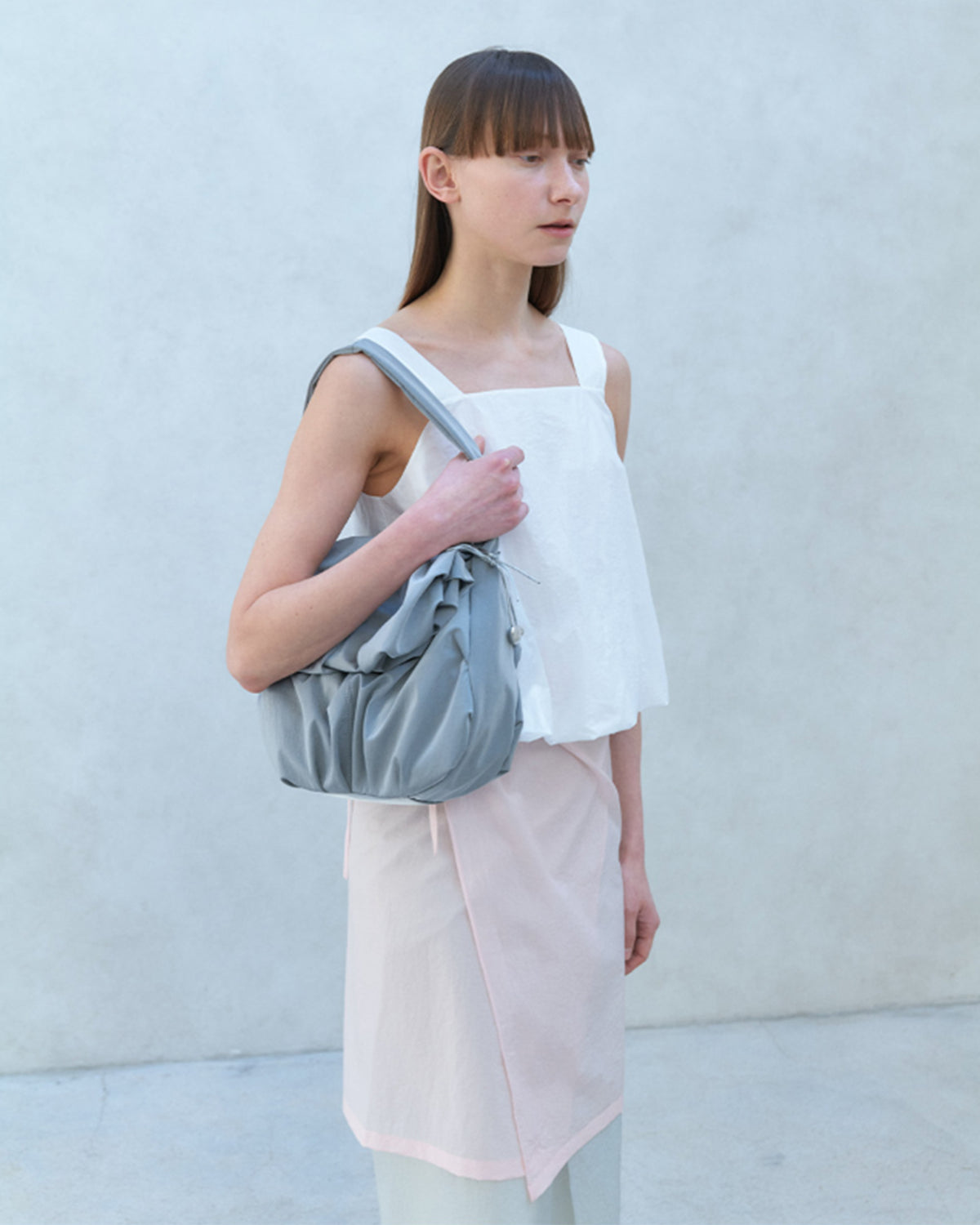 Blooming Hobo Bag - Gray