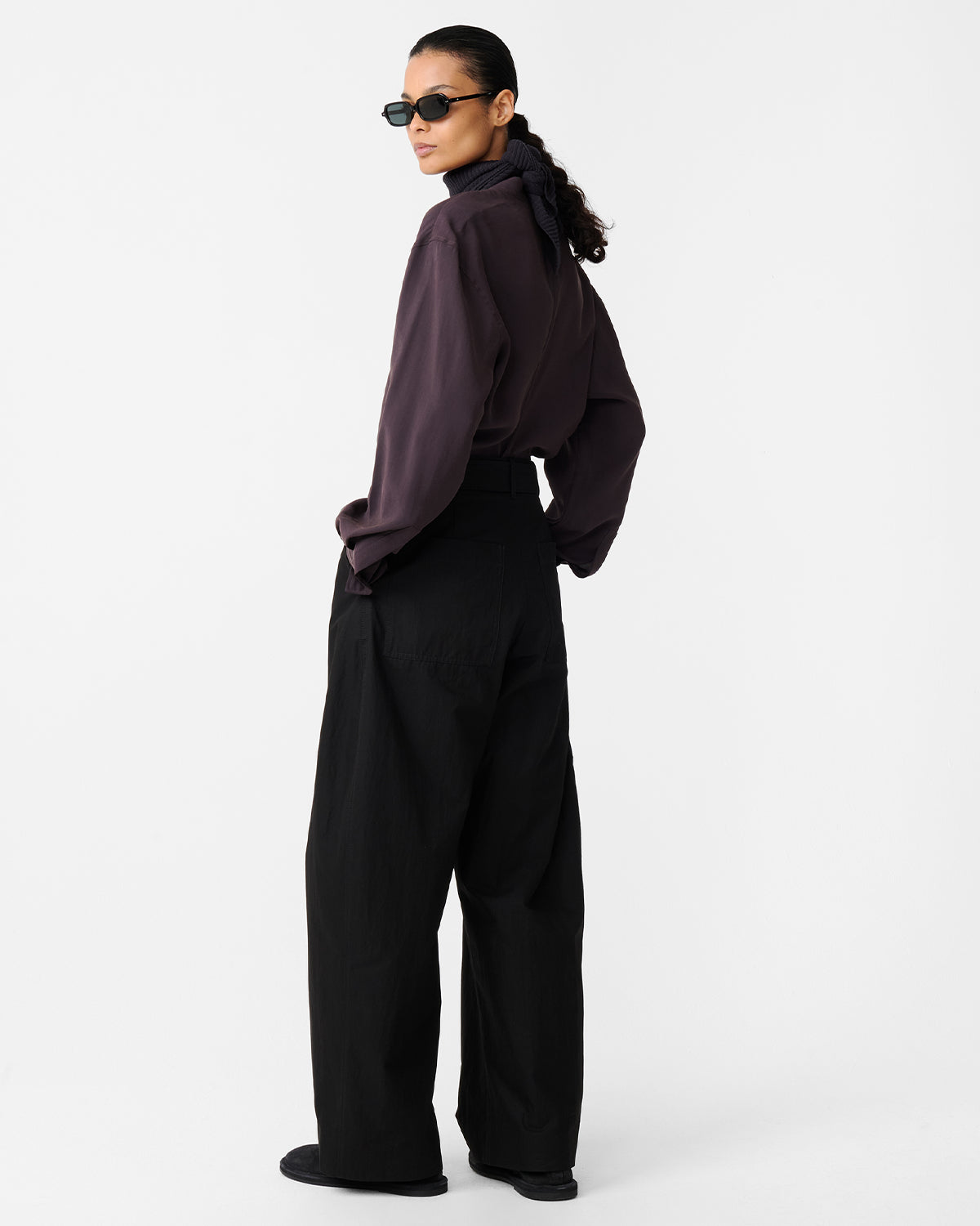 Acre - V Neck Button Through Top - Yam