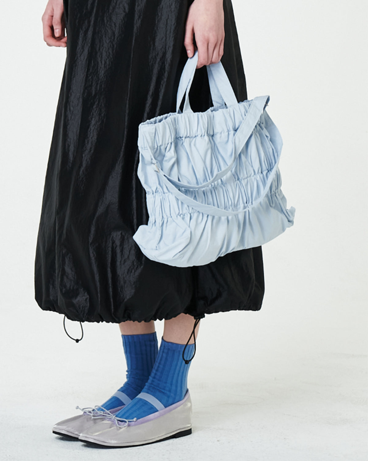 M Tiered Cross Bag - Blue