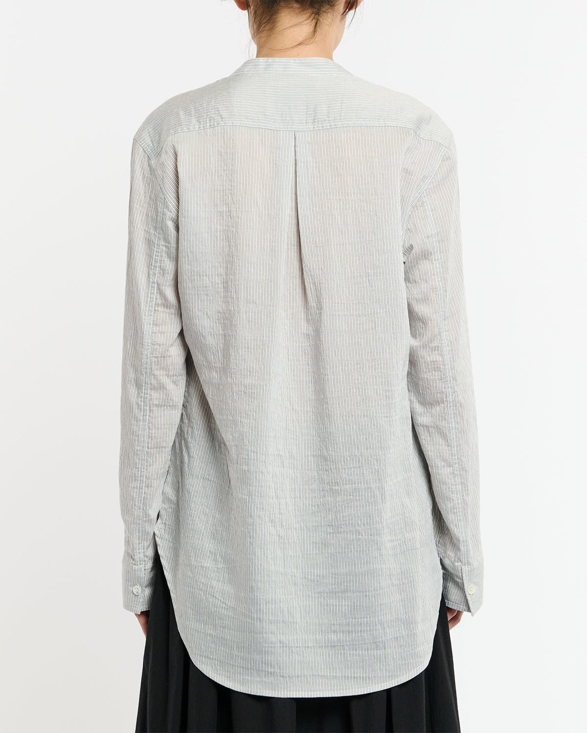 Pampa - Inverted Pleat Top - Chalk Stripe