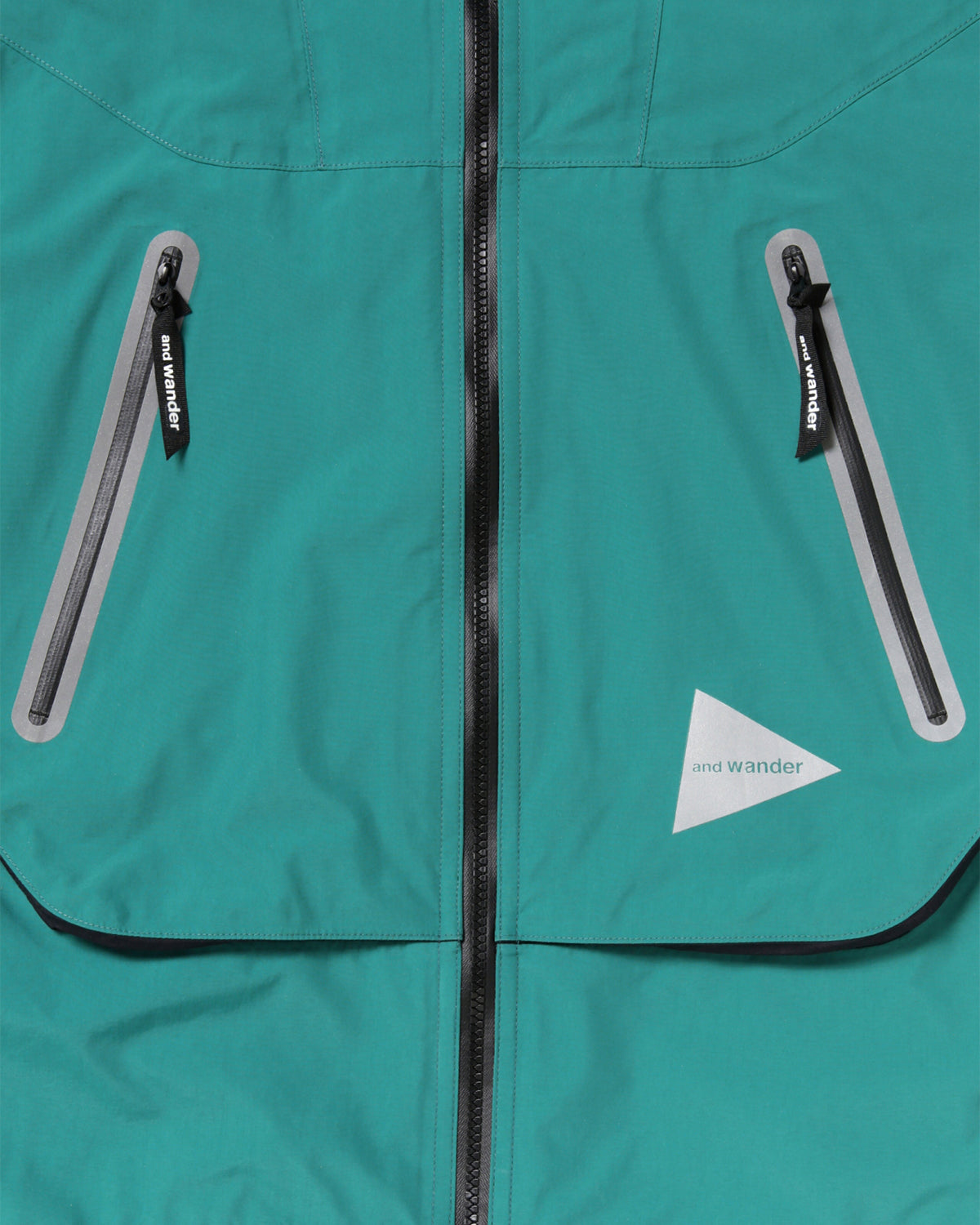 Loose Fitting Rain Jacket - Blue Green