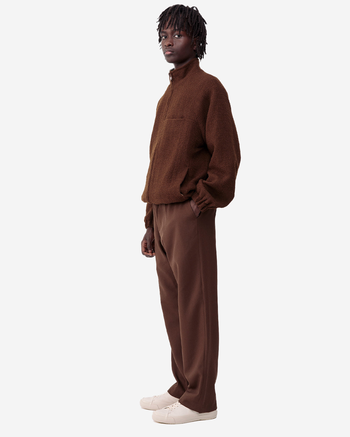 Fox P - Lined Trousers Wool Gabardine - Tobacco