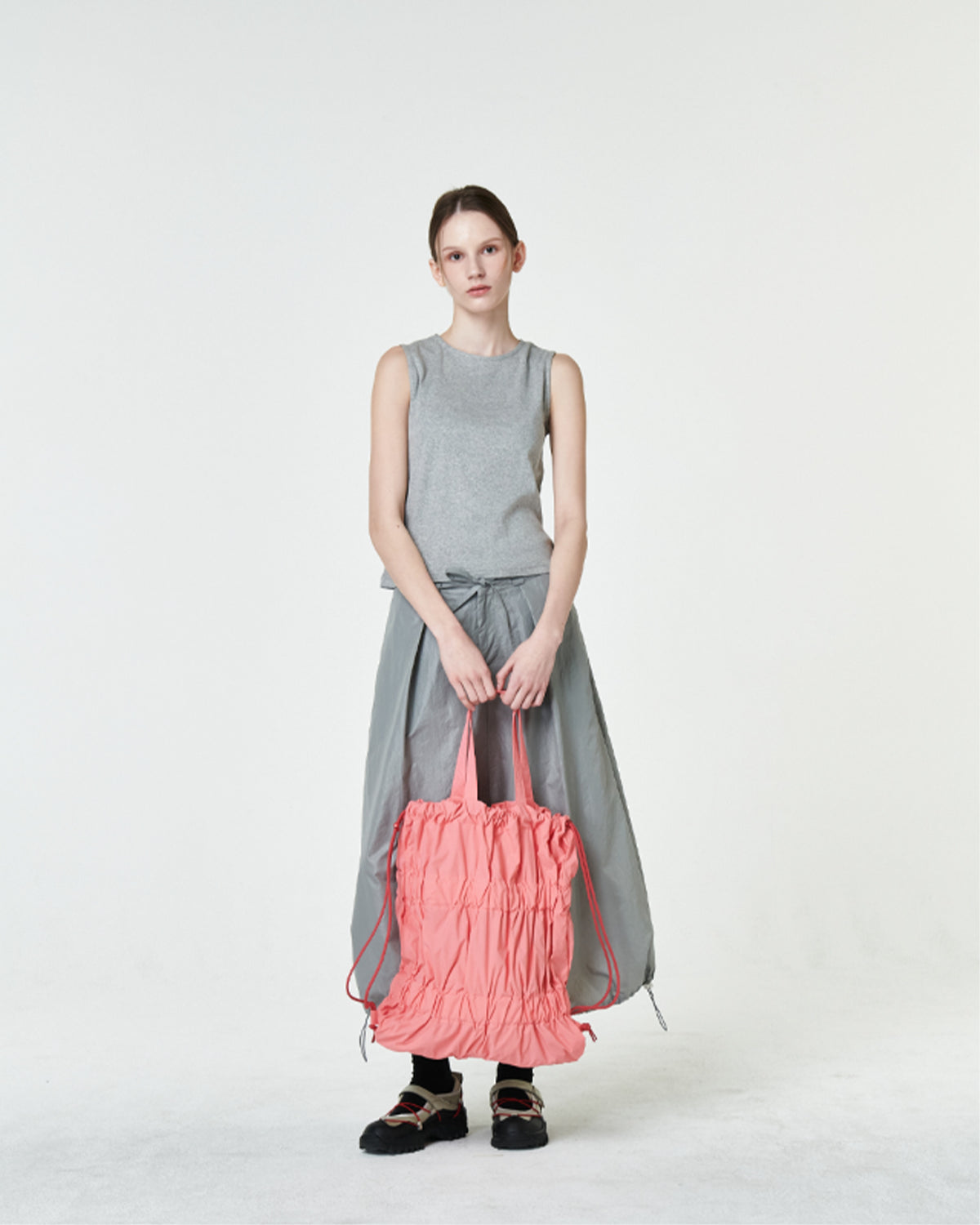 Tiered Banding Backpack - Pink