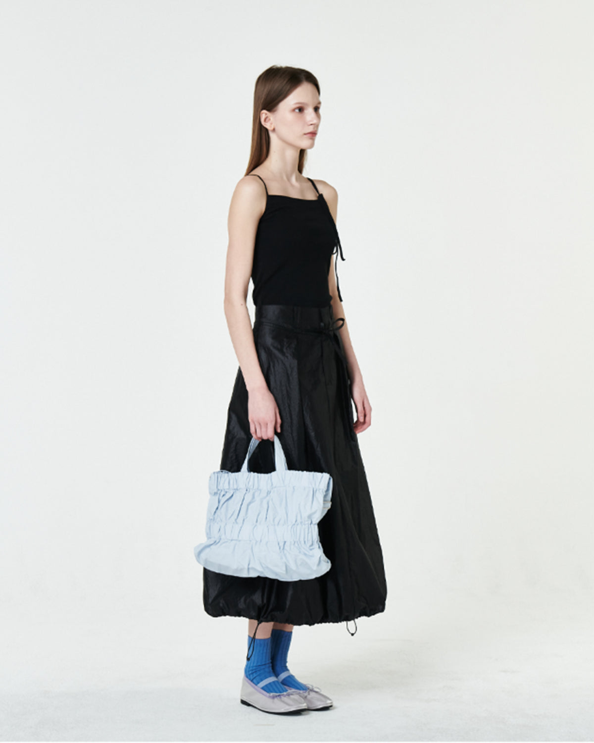 M Tiered Cross Bag - Blue