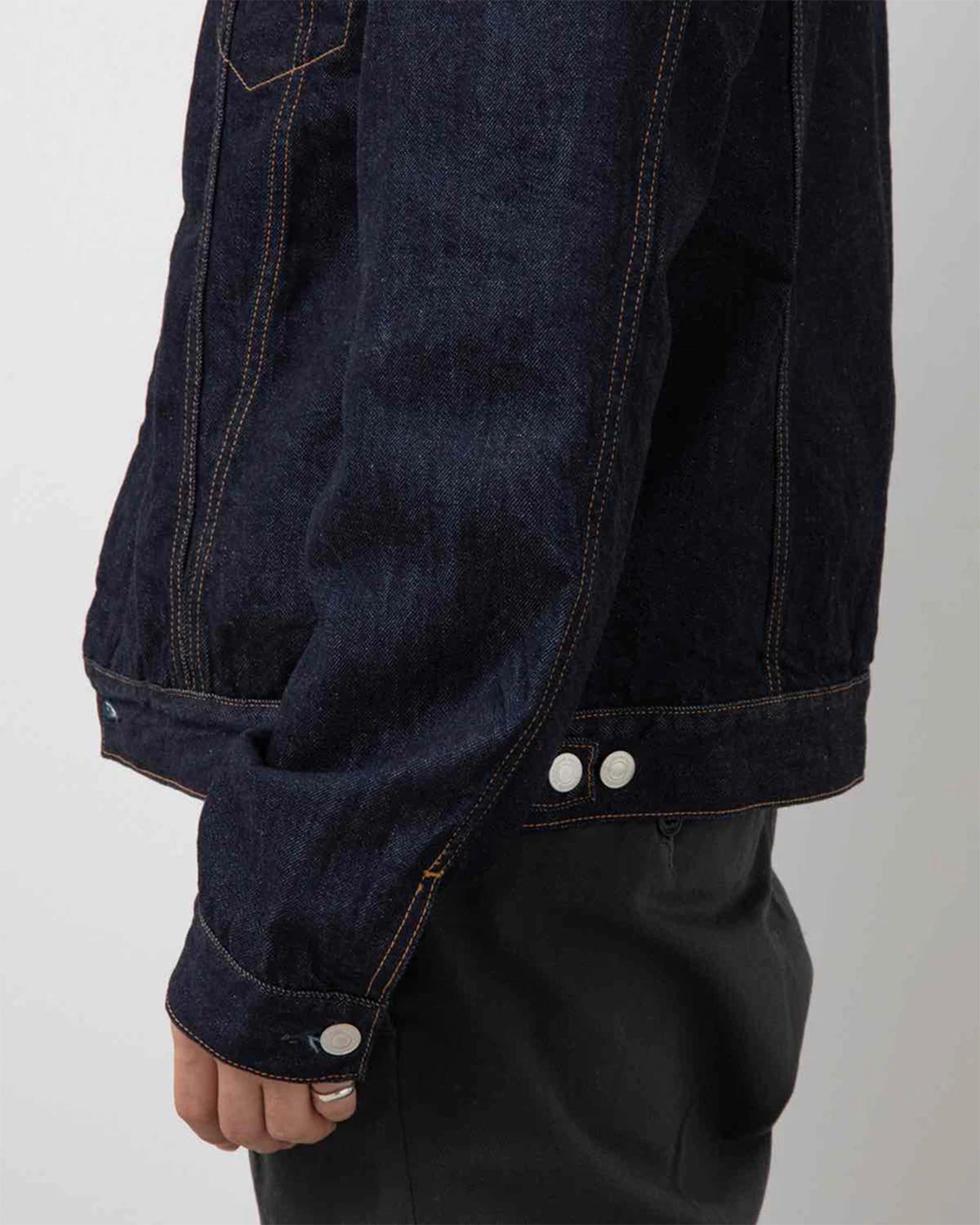 Trucker Blouson Cotton 11.5Oz Denim OW With Windstopper - Indigo