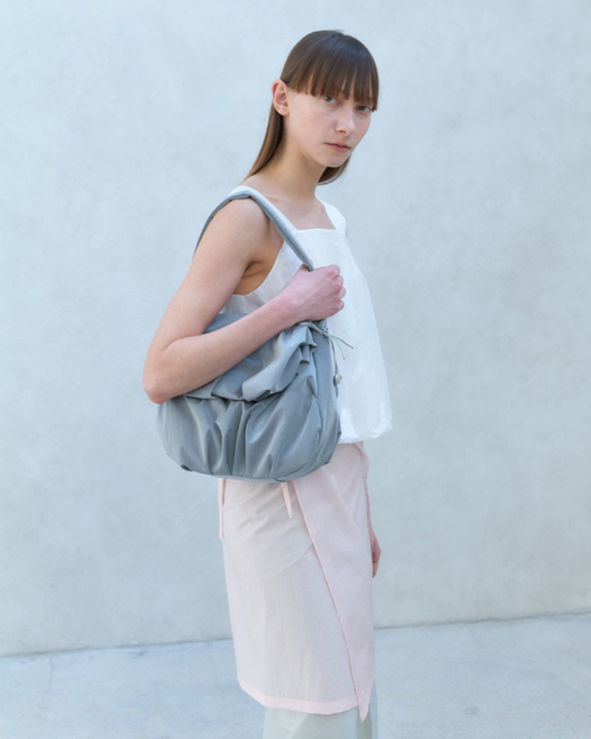 Blooming Hobo Bag - Gray